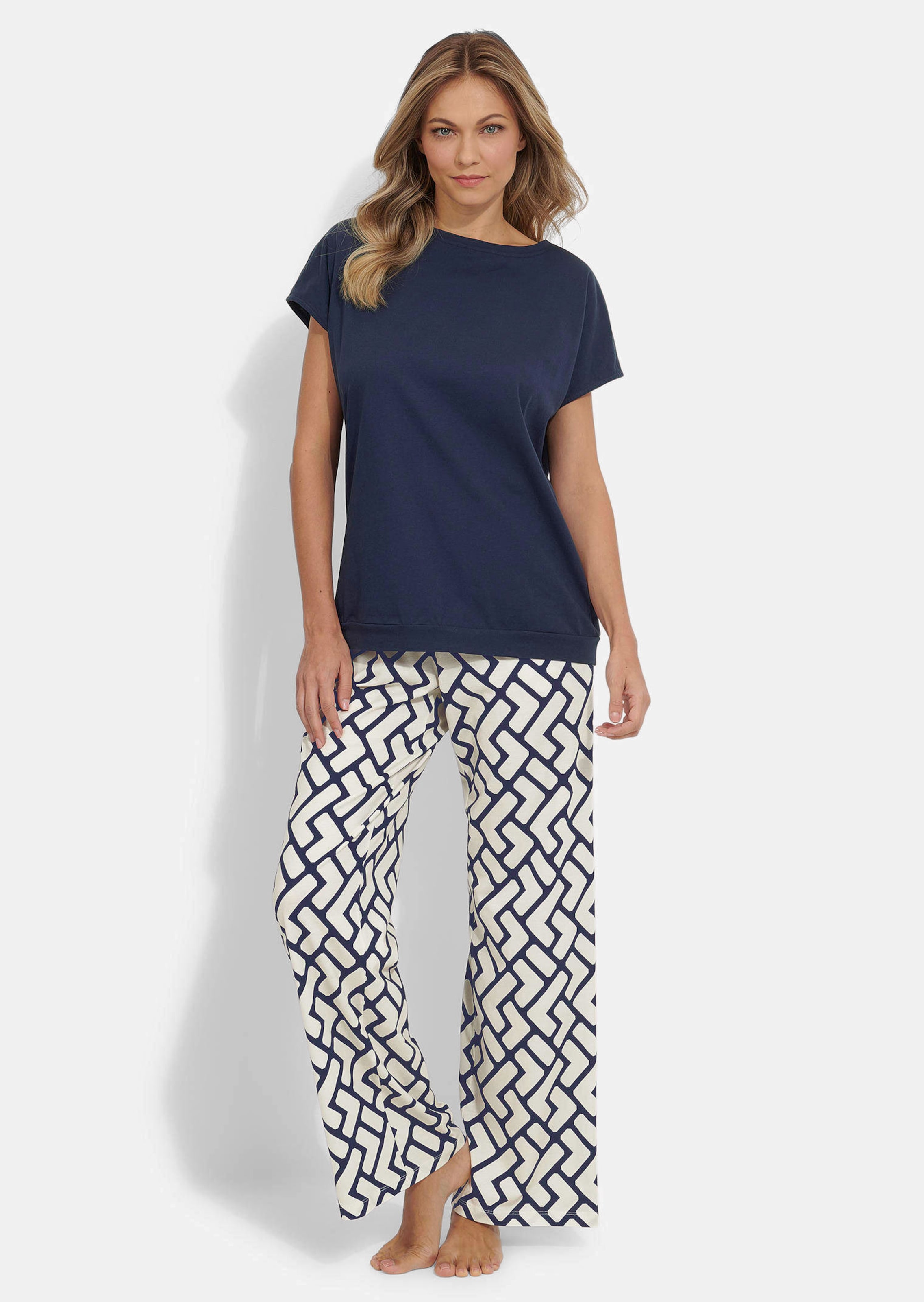 Pyjama mit Rundhalsausschnitt