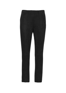 Moderne Leggings in trendigem Velourslederimitat thumbnail 6
