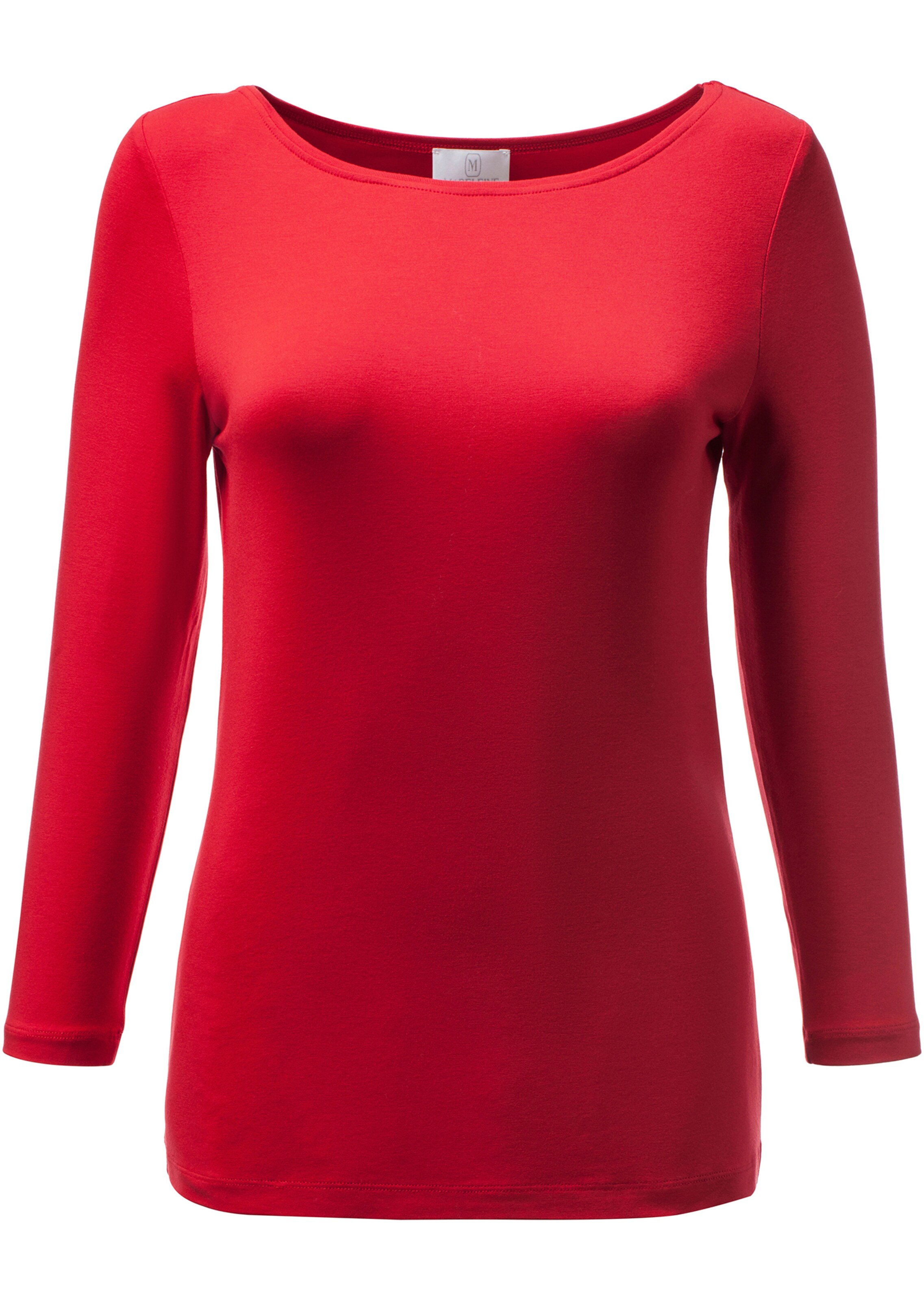 Shirt mit U-Boot-Ausschnitt