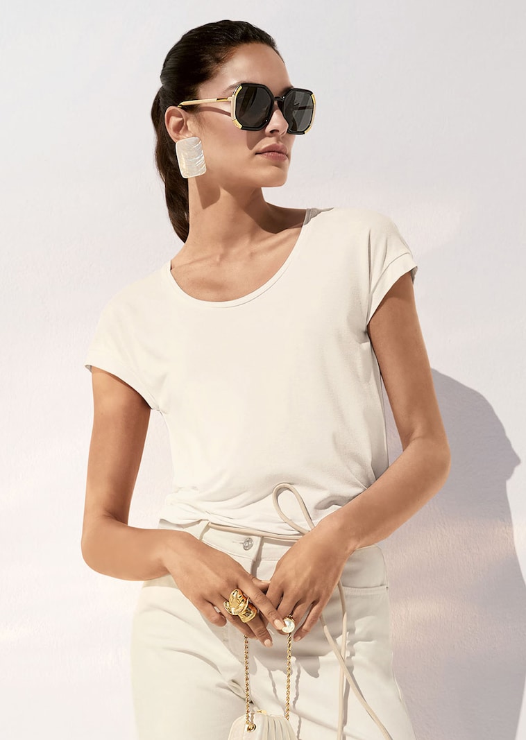 Shirt mit Rundhals-Ausschnitt