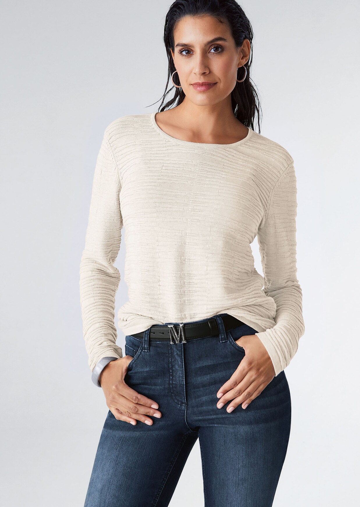 Pullover mit Struktur
