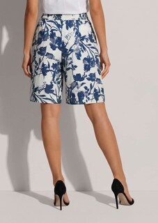 Leinen-Bermuda mit floralem Print thumbnail 5