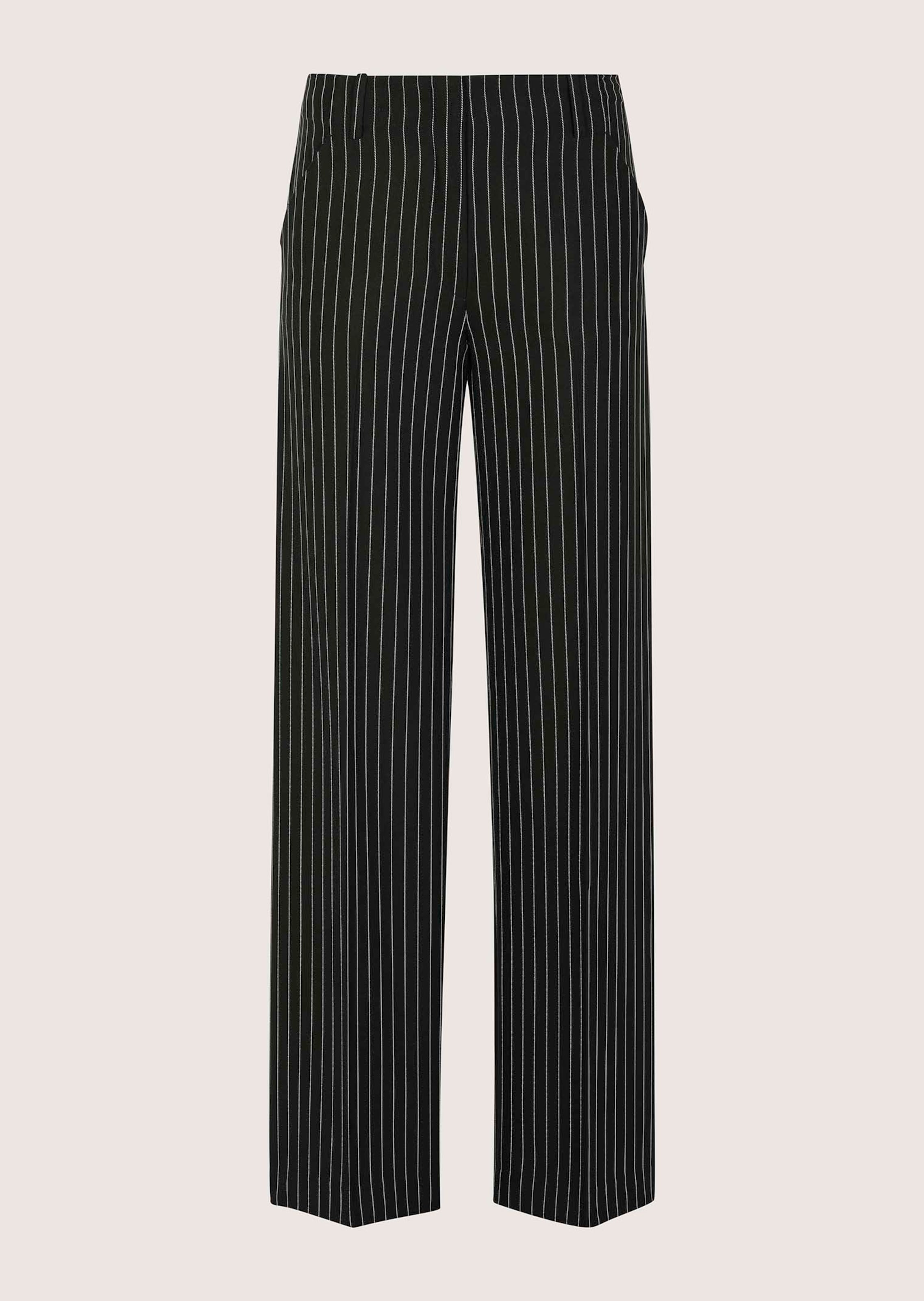 Nadelstreifenhose mit weitem Bein
