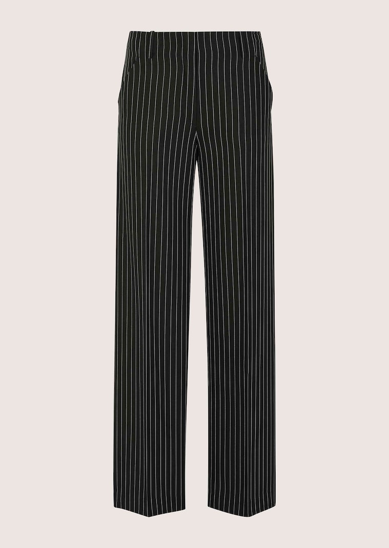 Nadelstreifenhose mit weitem Bein
