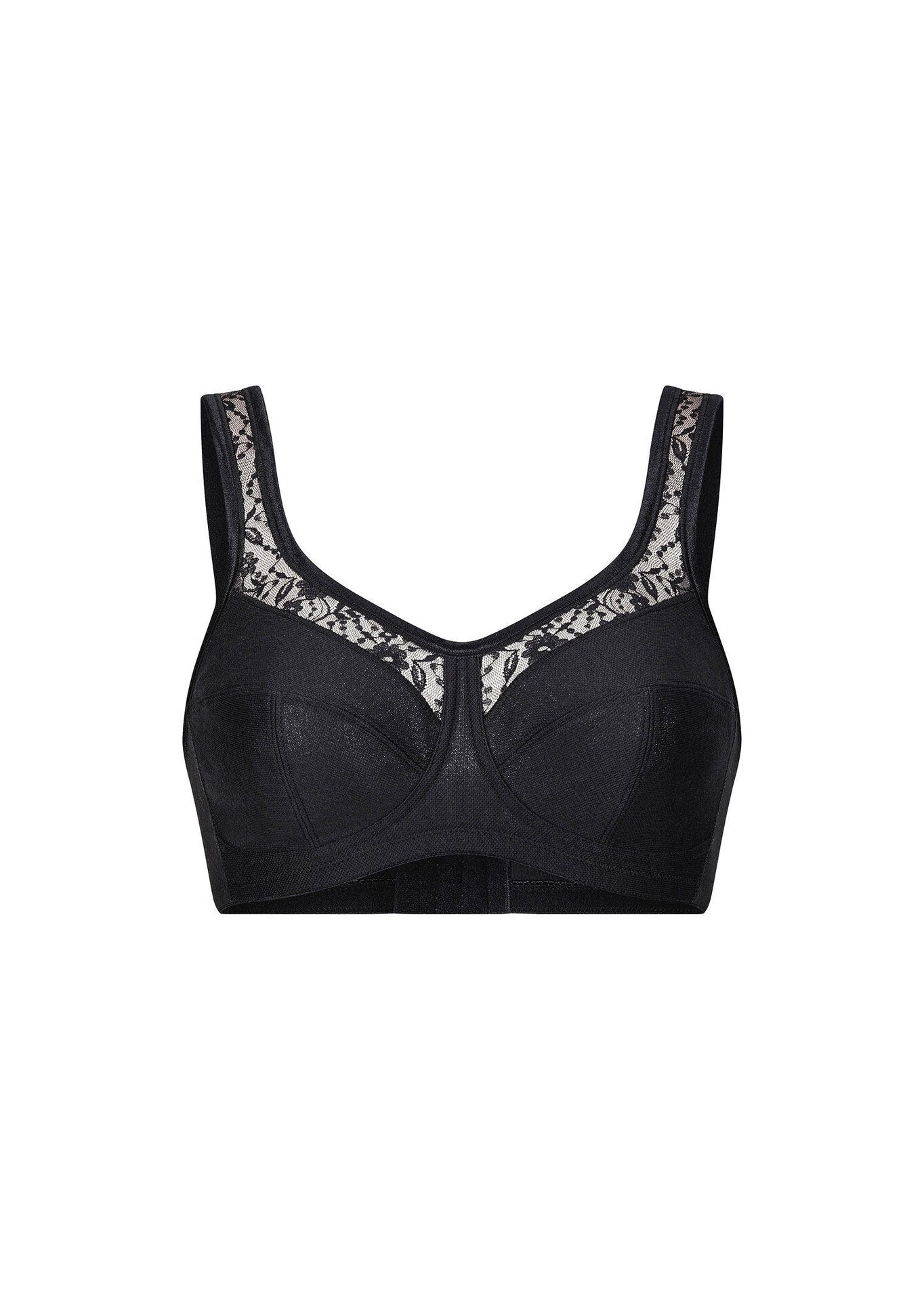 Soutien-gorge sans armatures avec mesh et dentelle