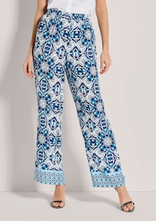 Weite Sommerhose mit Unikat-Print thumbnail 2