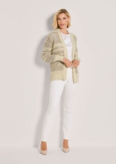 Ajour-Strickjacke in knopfloser Longform thumbnail 3
