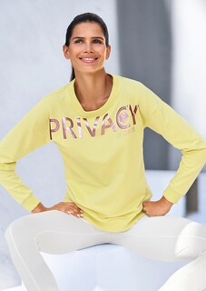 Sweatshirt mit glänzendem Logoprint thumbnail 1