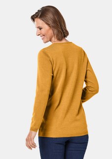 Schöner V-Pullover mit Merinoschurwolle thumbnail 2