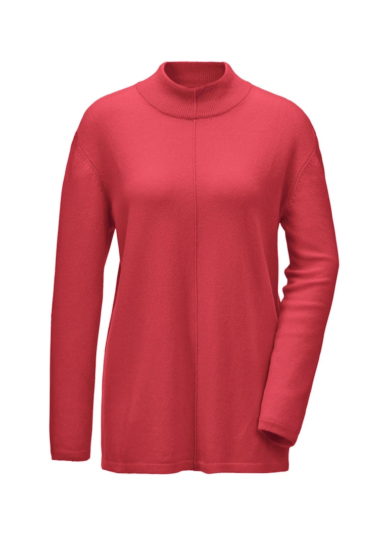 Kuschelweicher Kaschmirpullover mit Kragen