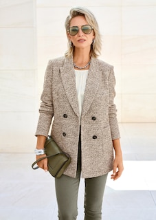 Langer Blazer mit Glanz-Effekt thumbnail 1
