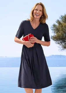 Robe en jersey à encolure en V thumbnail 7
