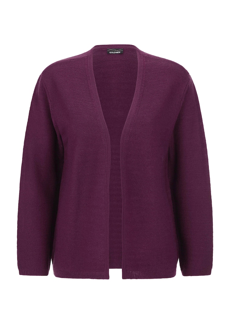 Lichtgewicht cardigan met scheerwol