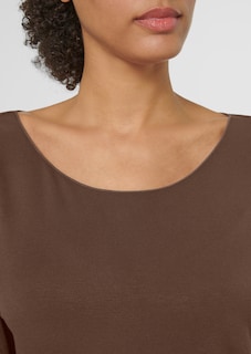 T-shirt with rounded neckline and 1/2-length sleeves thumbnail 6