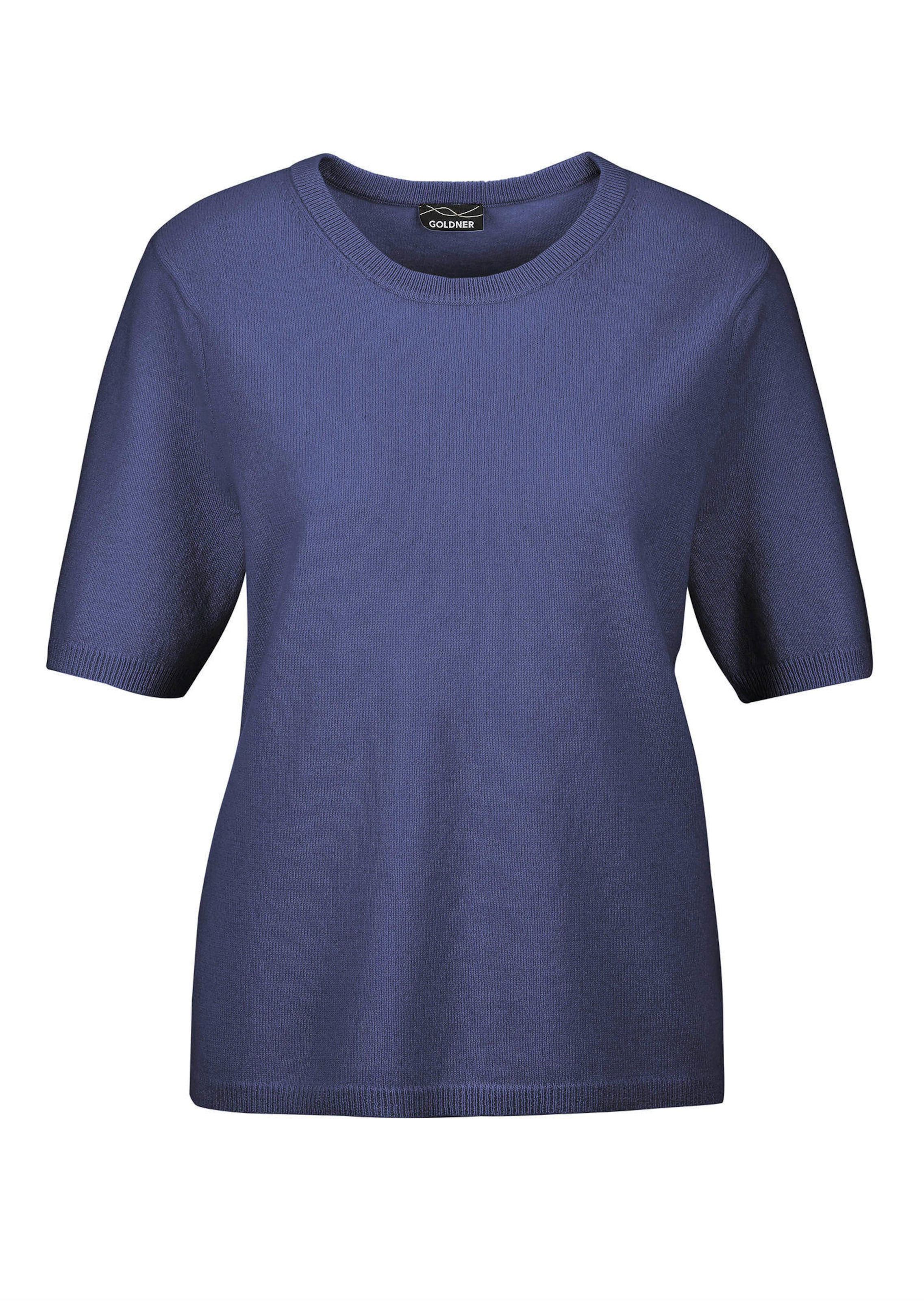 Pullover van kasjmier met korte mouwen en ronde hals