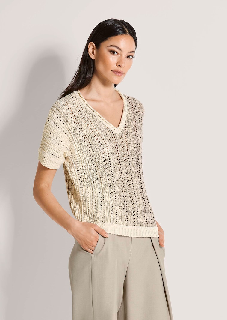 Pull à fil brillant