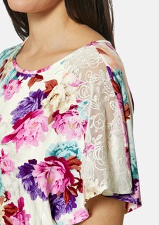 Nachtkleid mit Spitze und Blütenprint thumbnail 6