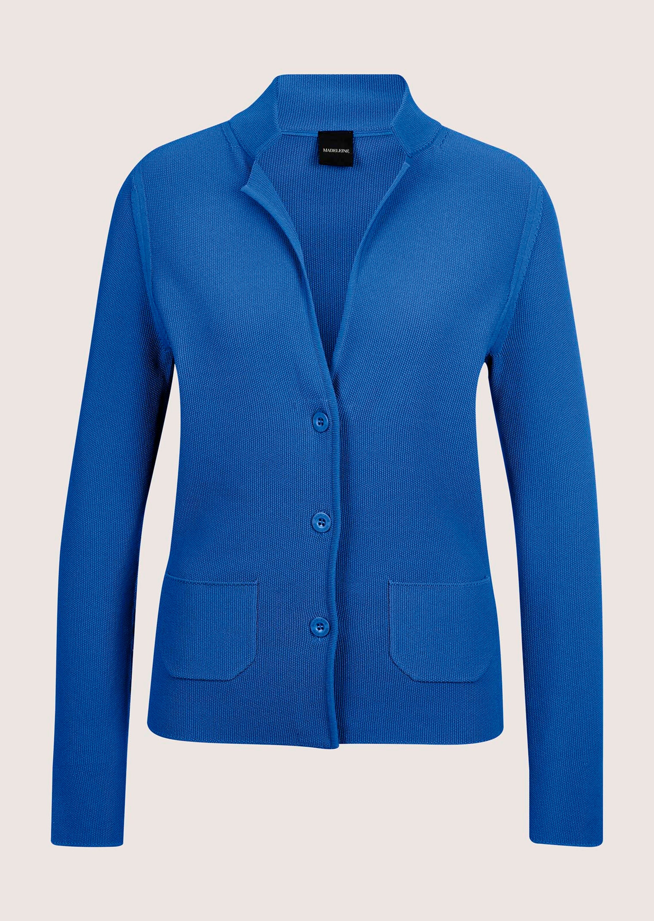 Schlanker Strickblazer mit langen Ärmeln thumbnail 7