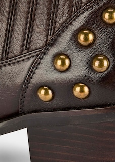 Enkellaarsjes in cowboystijl met studs thumbnail 3