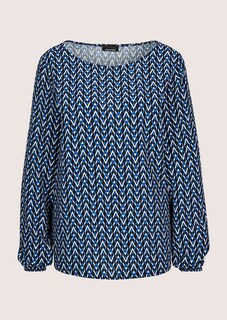 Bluse mit grafischem Print thumbnail 6