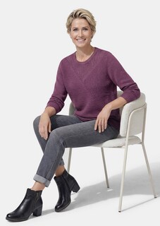 Pflegeleichter Pullover in hochwertiger Rippenstruktur thumbnail 4