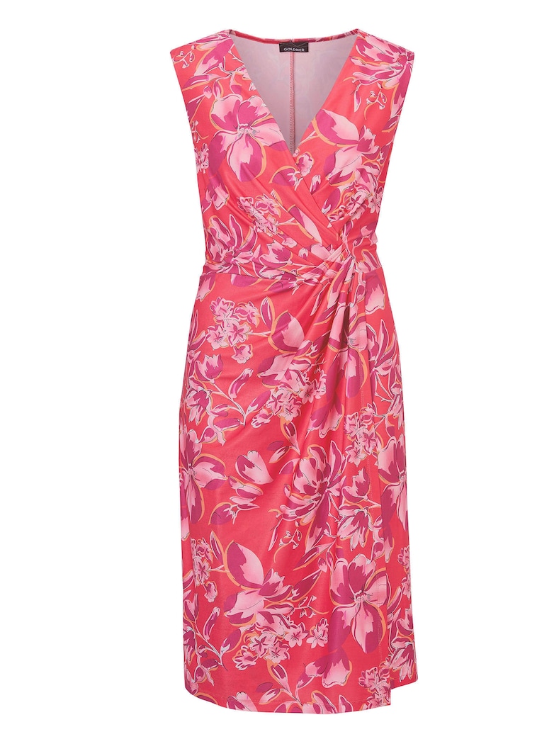 Kleid in Wickeloptik