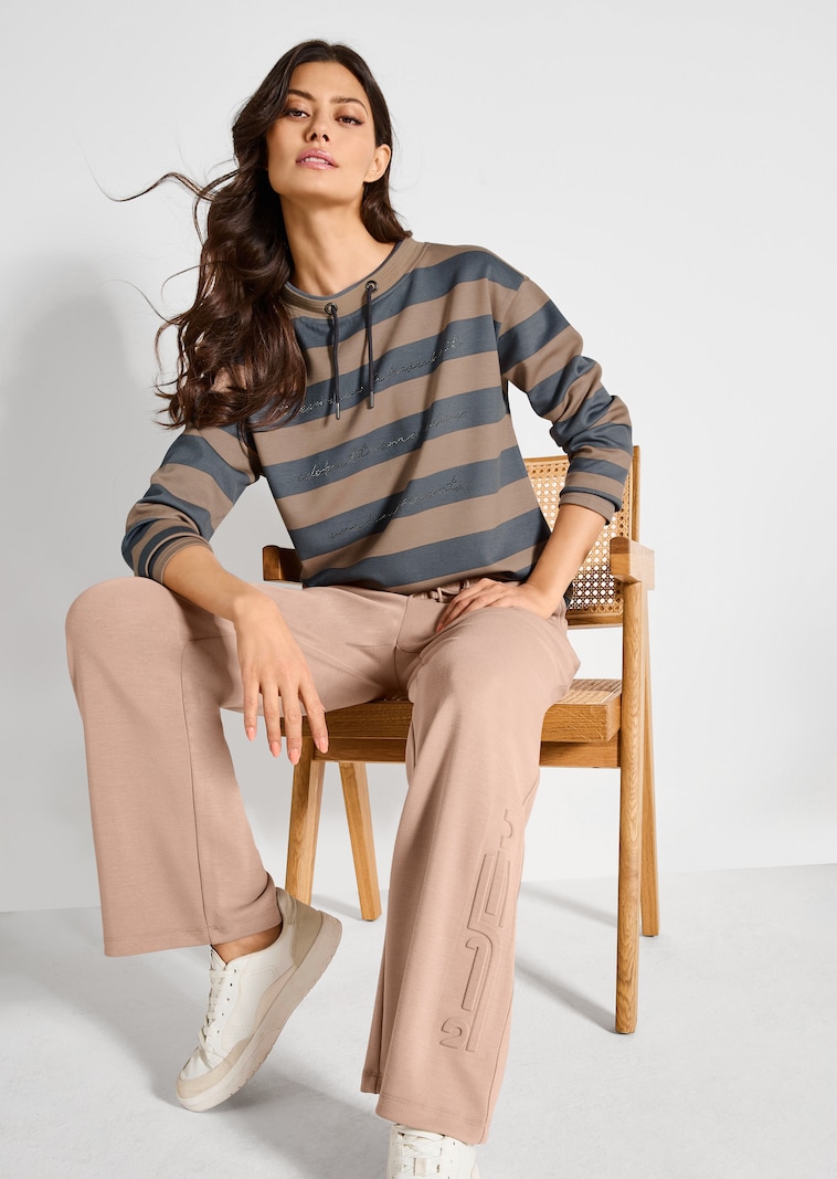 Vrijetijdsbroek van zachte viscose-jersey
