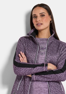 Knitted-look fleece jacket thumbnail 3