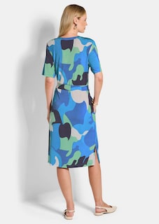 Jerseykleid mit Bindeband und Taschen thumbnail 3
