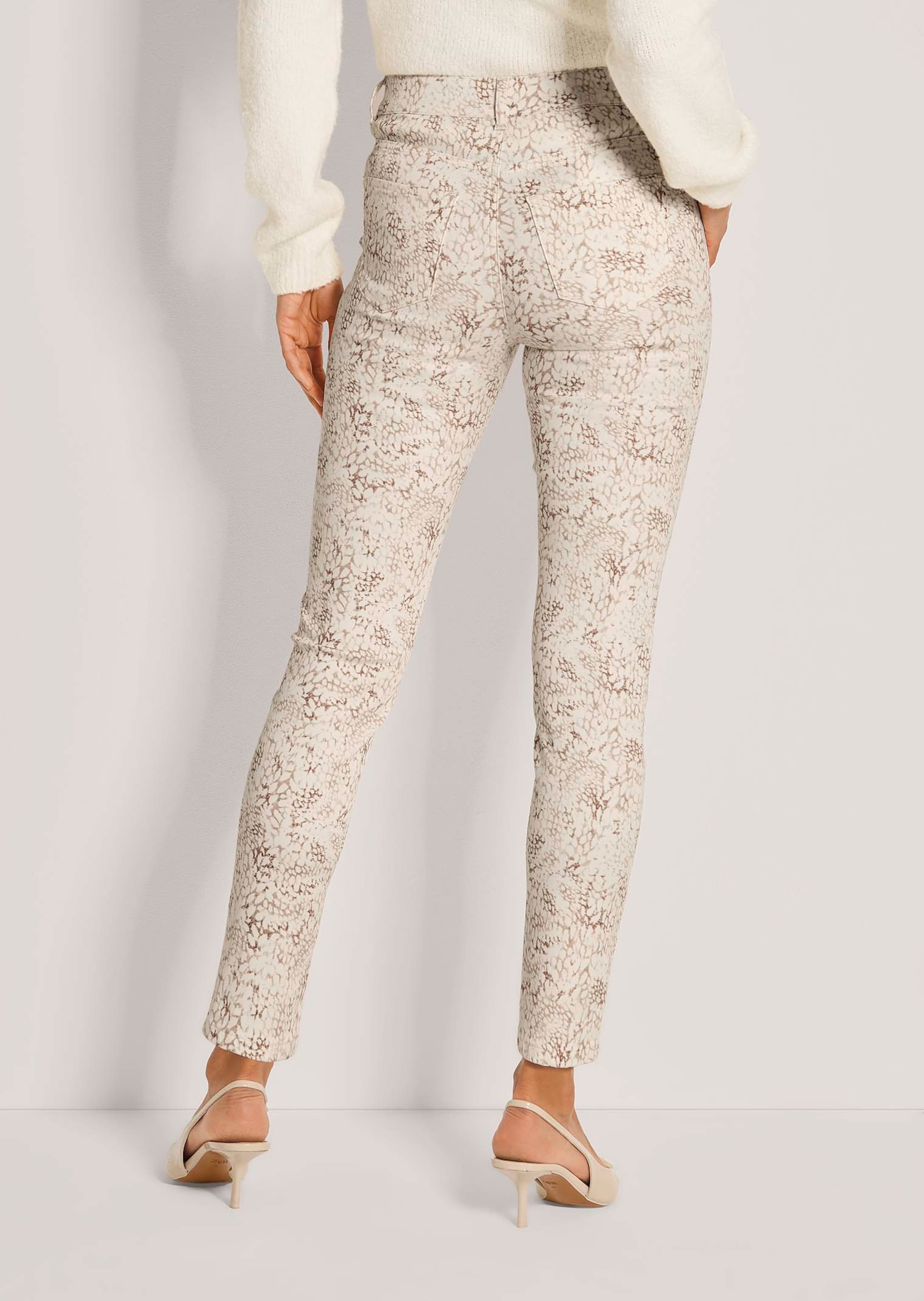 Pantalon slim à motif en style 4 poches thumbnail 4
