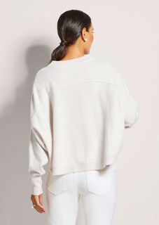Kurzer Oversize-Pullover mit Kaschmir thumbnail 4