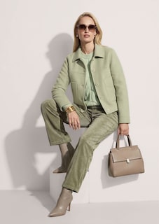 Short woollen jacket with a double-faced finish thumbnail 5