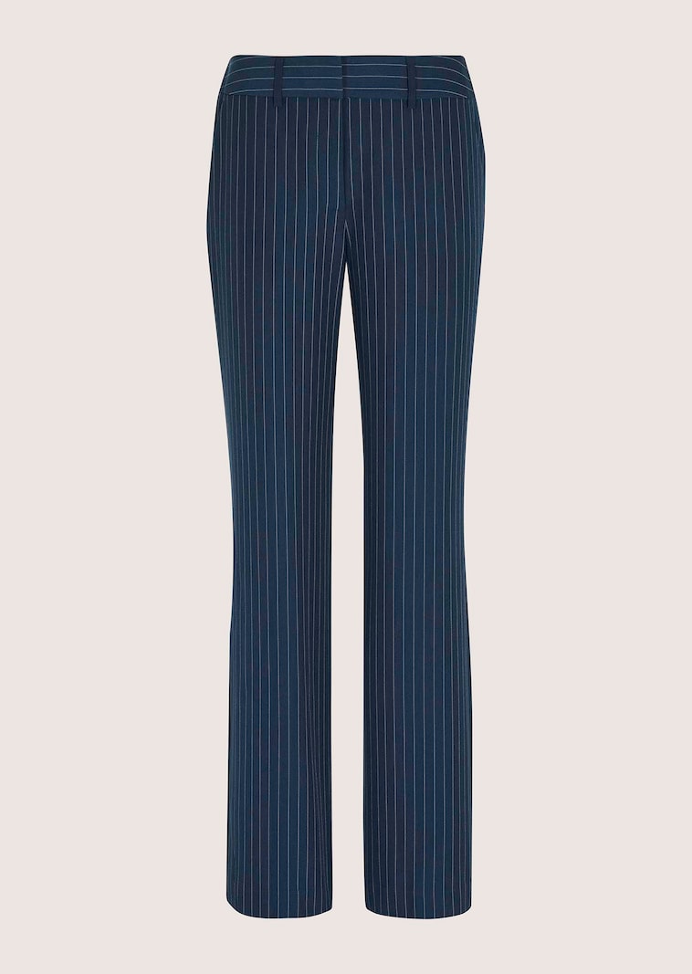 Nadelstreifenhose mit weitem Bein