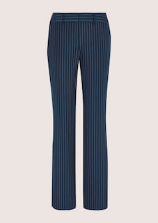 Nadelstreifenhose mit weitem Bein thumbnail 7