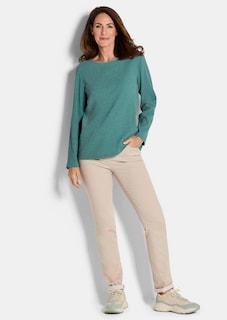 T-shirt en jersey élégant, façon crêpe thumbnail 2