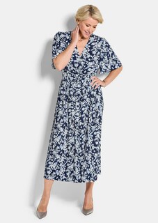 Robe plissée élégante, style cache-cœur thumbnail 2