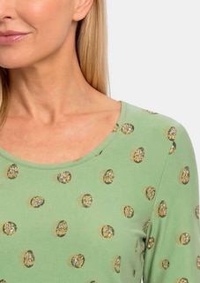 Viscose shirt met bloemen- en bladerprint thumbnail 5