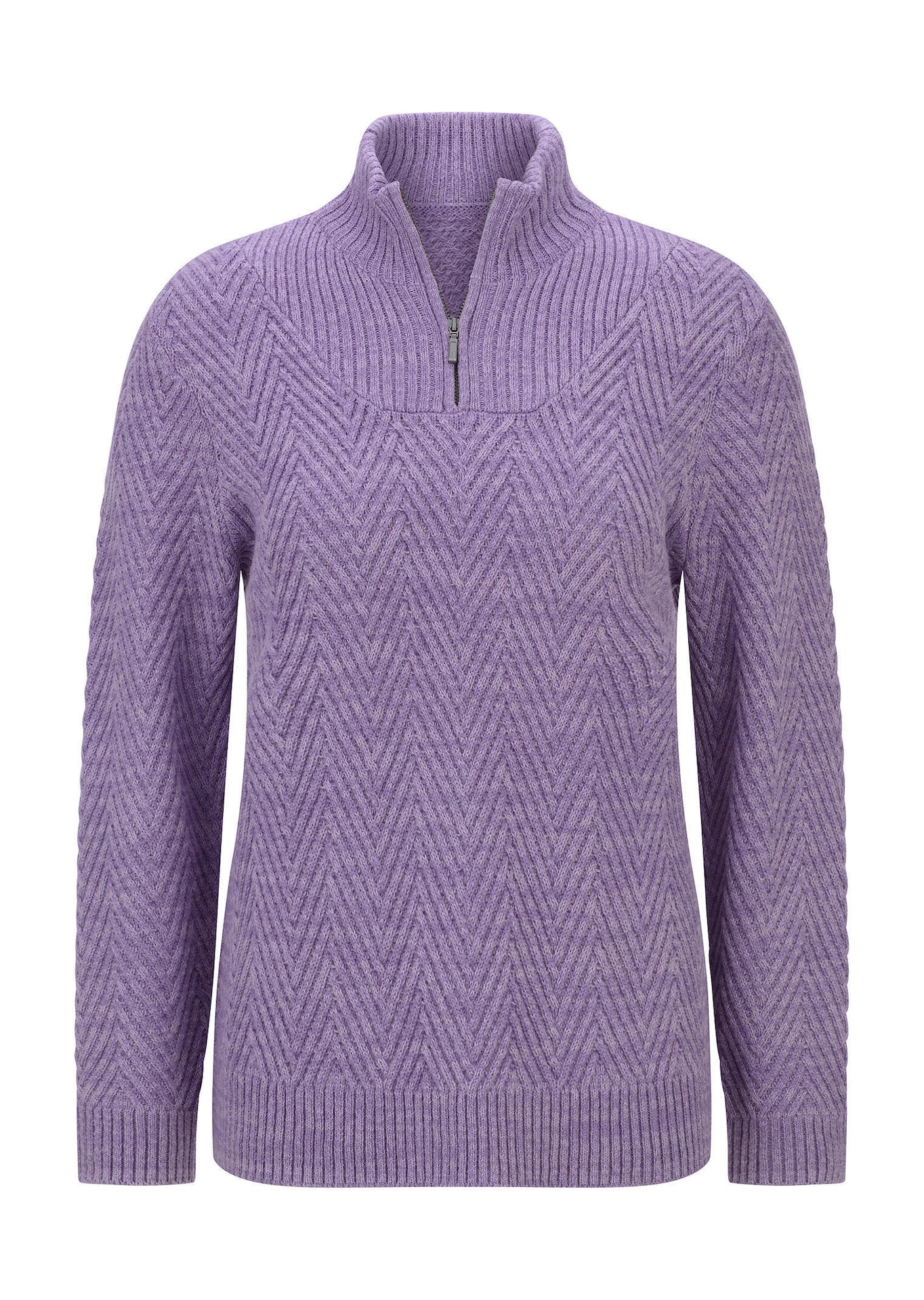 Tricot pullover met troyerkraag