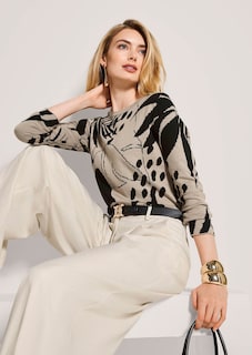 Jacquard-Pullover mit Rundhalsausschnitt thumbnail 5