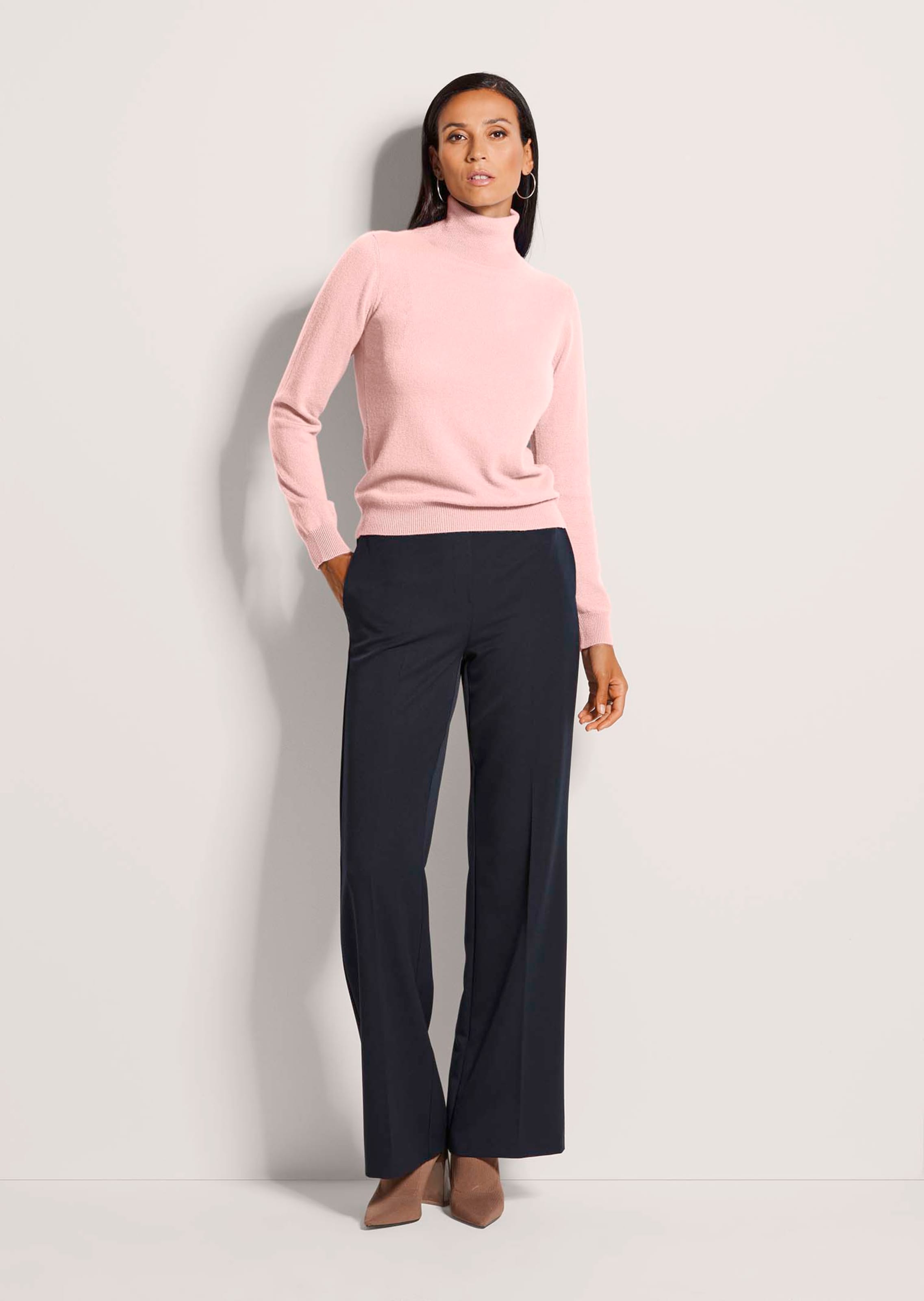 Kaschmirpullover mit Rollkragen