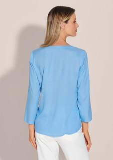 Schlupf-Bluse mit Ärmelriegeln thumbnail 4