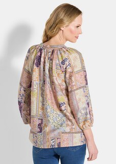 Luchtige blouse met viscose thumbnail 2