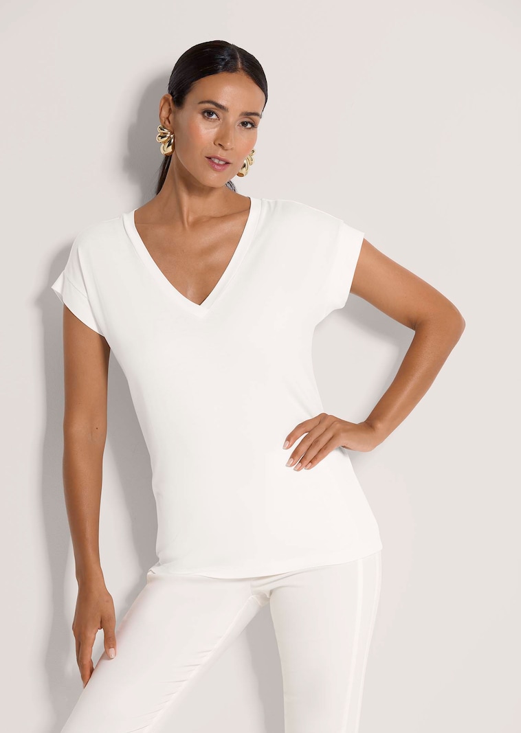 T-shirt décontracté à encolure en V