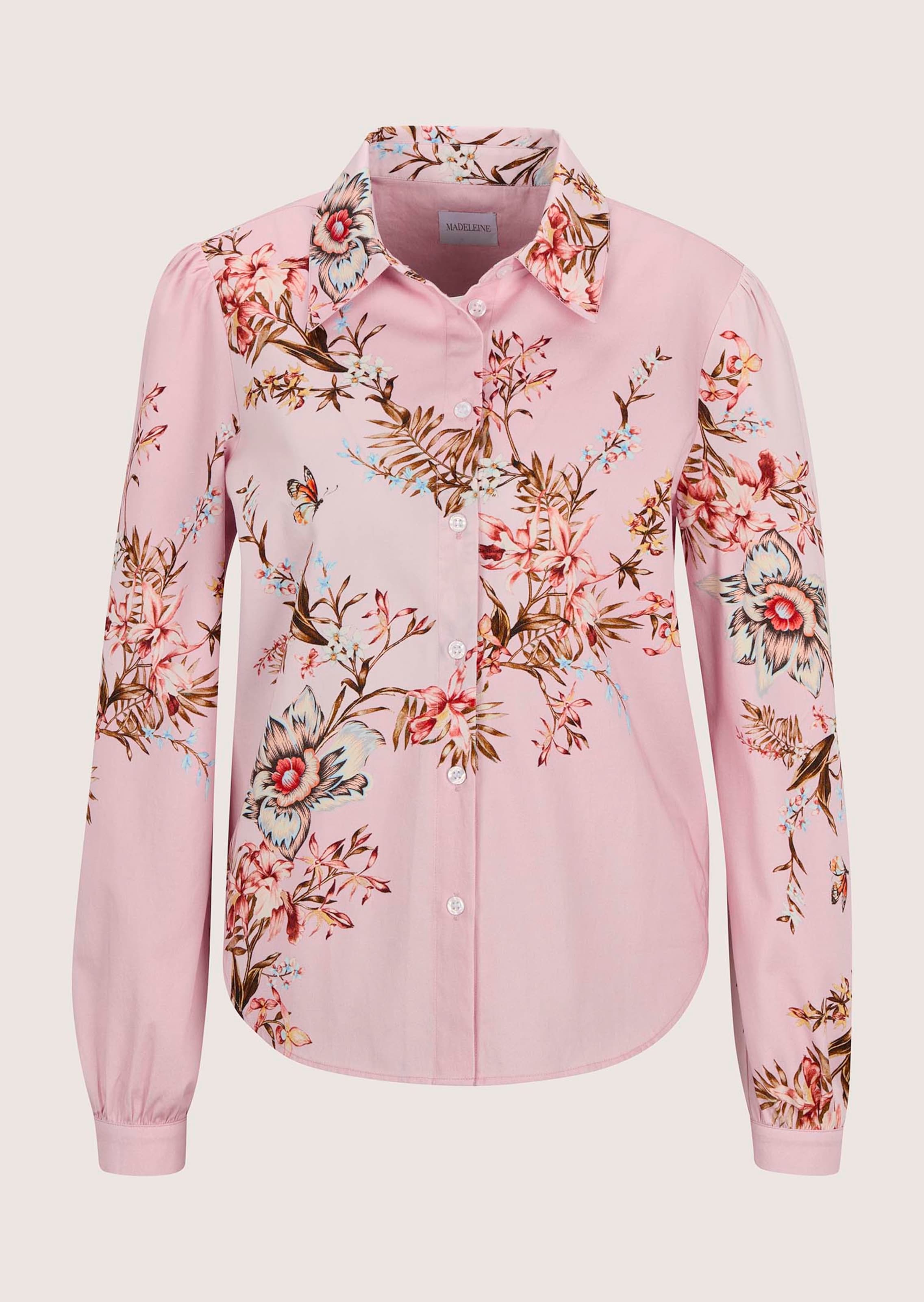 Katoenen blouse met bloemenprint