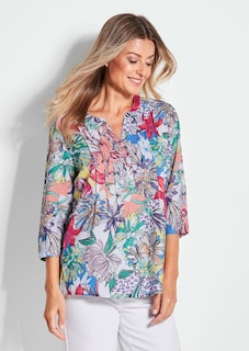 Farbbrillante Druckbluse mit liebevollen Details thumbnail 1