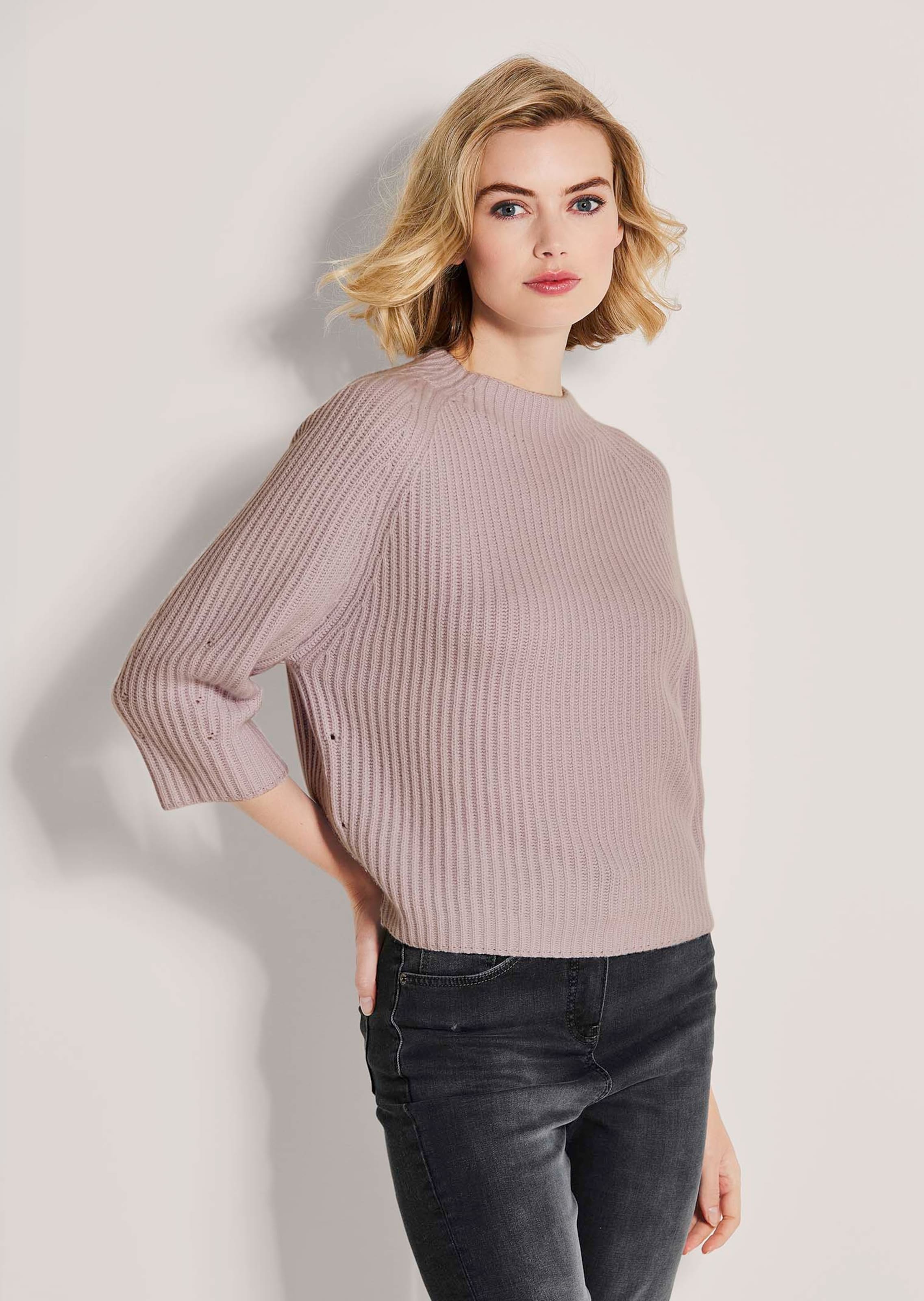 Kaschmir-Pullover mit 3/4-Ärmeln