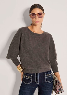 Kaschmirpullover mit Fledermausärmeln thumbnail 5