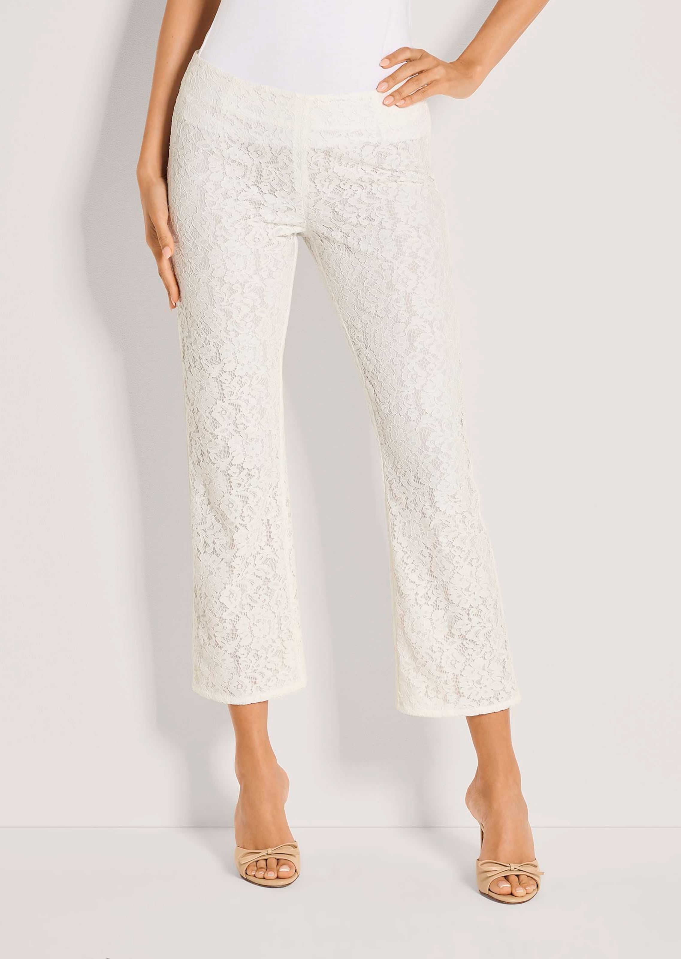 Kanten broek in 7/8-lengte
