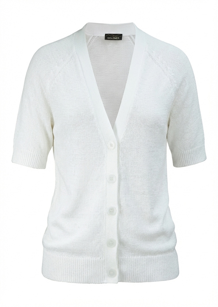 Tricot jasje van koel lintjesgaren