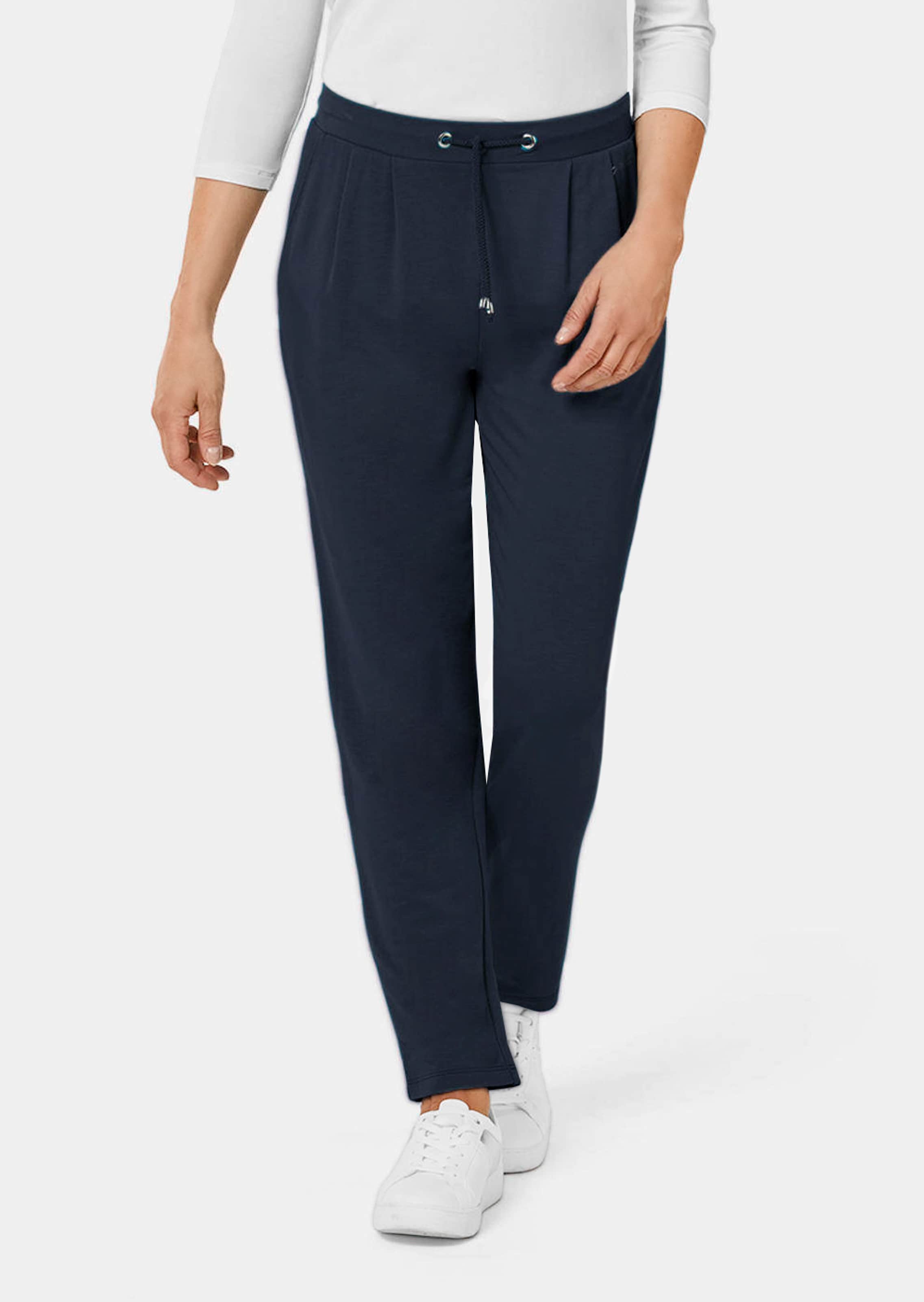 Schlupfhose mit Bundfalte